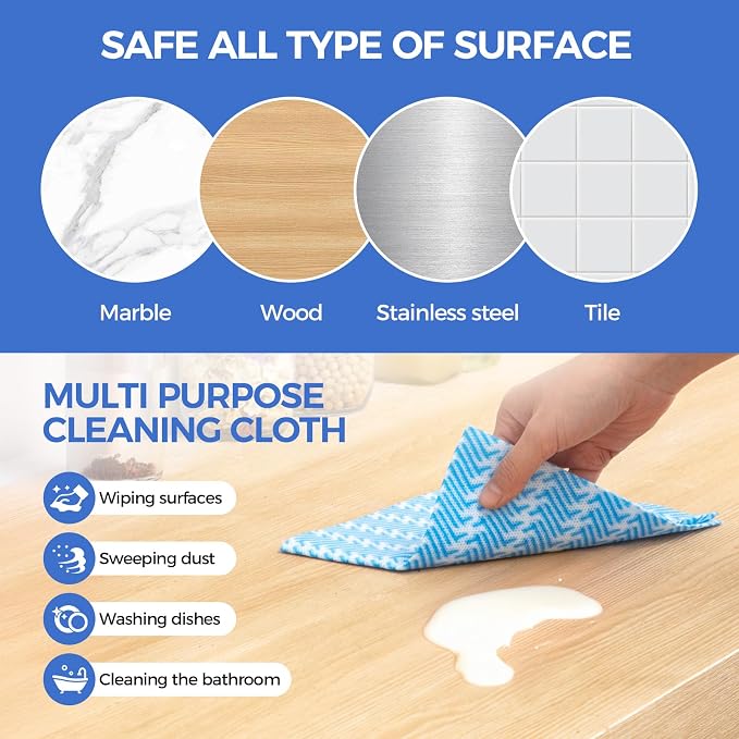 Reusable Cleaning Cloths Handi Wipes Reusable Cloths Disposabel Dish Towels Dry - Image 3
