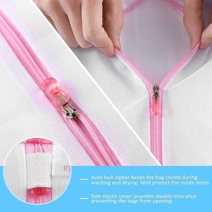 GOGOODA Mesh Laundry Bags for Delicates Durable Protective Wash Bags - Image 4