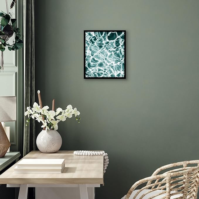 Americanflat 12x14 Picture Frame with Polished Plexiglass - Streamline Collection - Thin Border Picture Frame for Wall Display - Hanging Hardware Included - Black