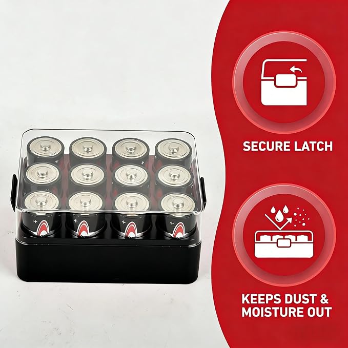 ALCYON Plastic Battery Organizer Storage Case - Image 5
