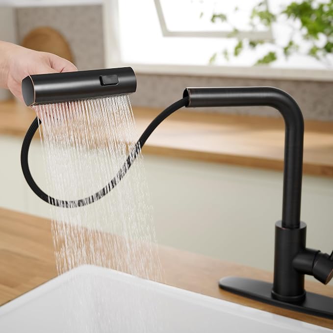 Kitchen Faucets with Pull Down Sprayer, Waterfall Kitchen Sink Faucet, - Image 6