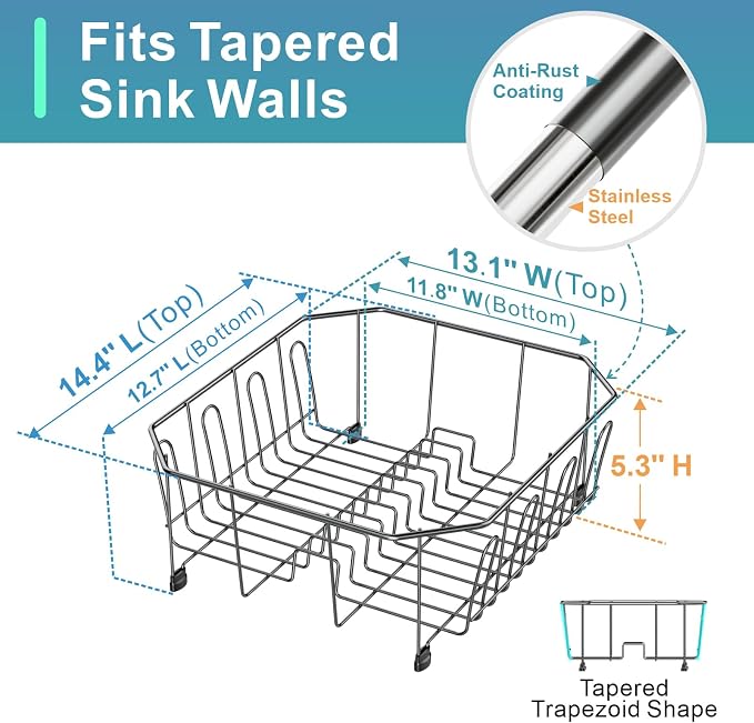 GSlife Small in Sink Dish Drying Rack - Image 2