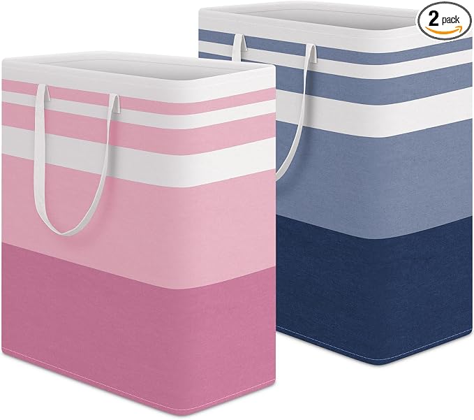 HomeHacks 2 Pack Laundry Baskets, Laundry Hampers Bags | Waterproof, by HomeHacks