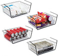 4Pcs Under Shelf Basket Metal Wire Under Cabinet Basket by ELEATTRUN