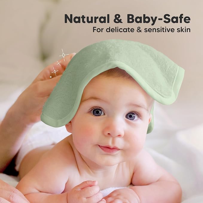 6-Pack Baby Washcloths, Soft Absorbent Washcloths - Image 5