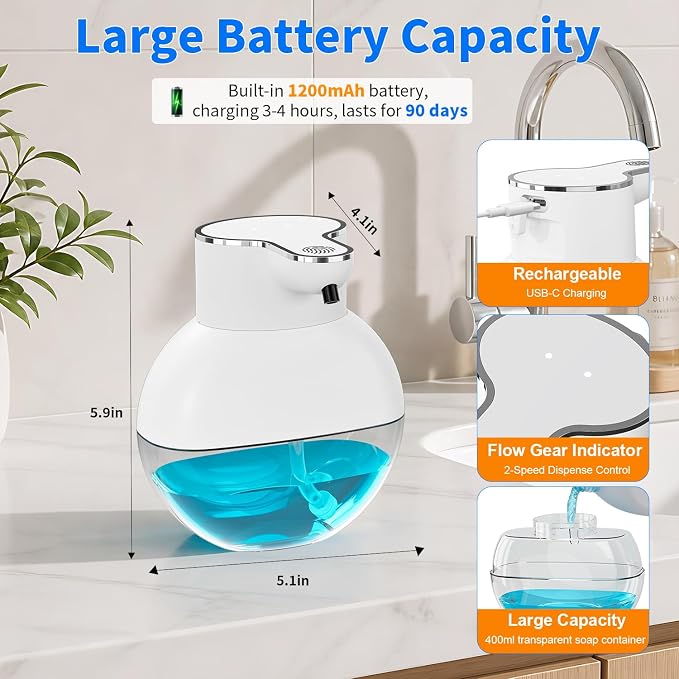 Automatic Foaming Soap Dispenser Touchless | Foam Soap Dispenser - Image 3