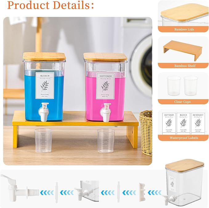 RoleDes Liquid Laundry Detergent Dispenser Set - Image 4