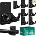 No-Drill Curtain Rod Brackets, 8 Pack Adhesive Holders by Unknown