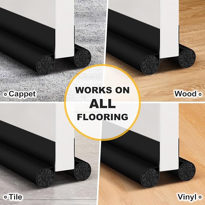 HomeProtect 2 Pack Door Draft Stopper Adjustable 36" 34" 32" 30" Door Sweep - Image 8