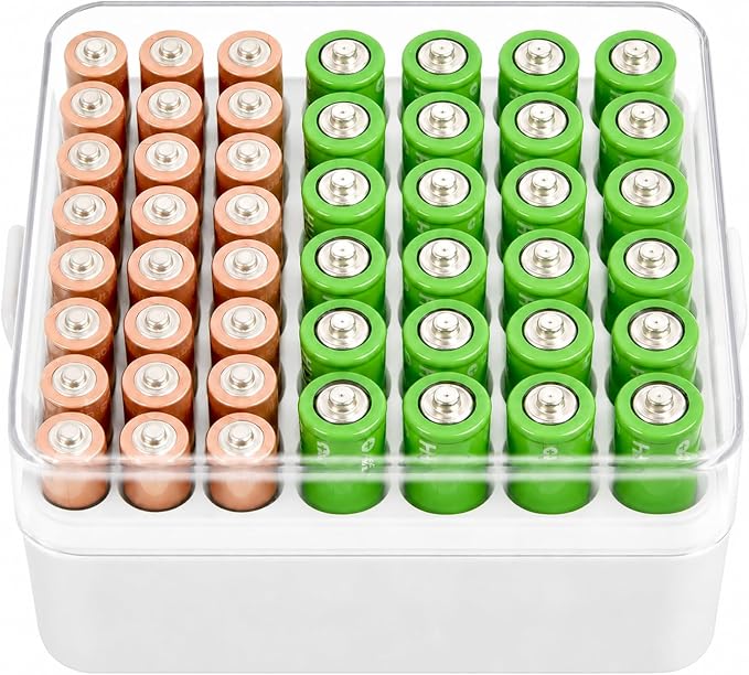 ALCYON Plastic Battery Organizer Storage Case by ALCYON