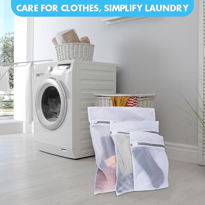 8 Pack Mesh Laundry Bags for Delicates, Laundry Bags Mesh Wash Bags in 7 Sizes - Image 7