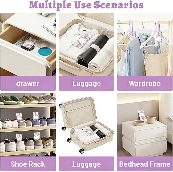 STRN Scented Sachets for Drawer and Closet, Lavender Scent 14 Pack for Home - Image 4
