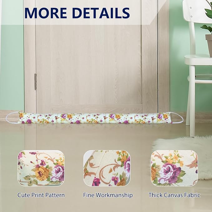 2 Pack 36 Inch 2.8 Inch Wide Slim Under Door Blocker Door Draft Stopper - Image 5