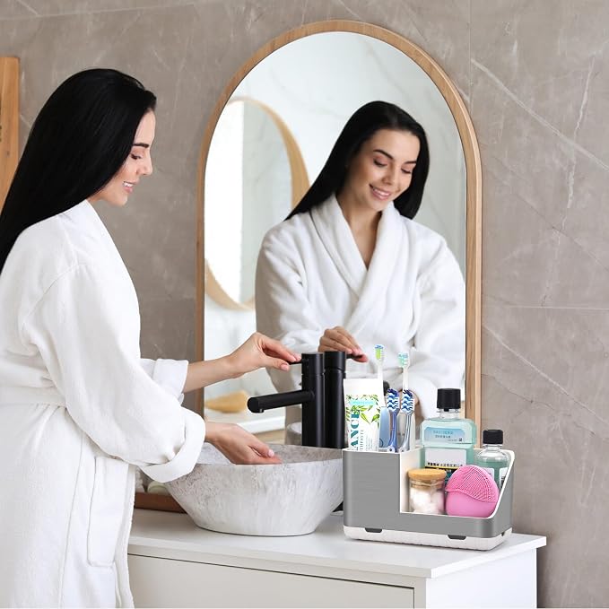 Toothbrush Holders for Bathroom Countertop Organizer | Easy To Clean, Detachable - Image 2