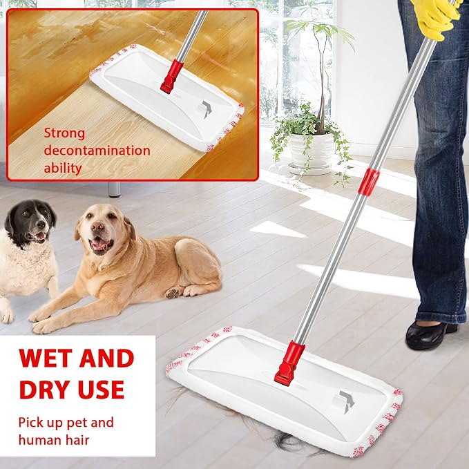 Hardwood Floor Mop, Extended Large Flat Floor Mop - Image 3