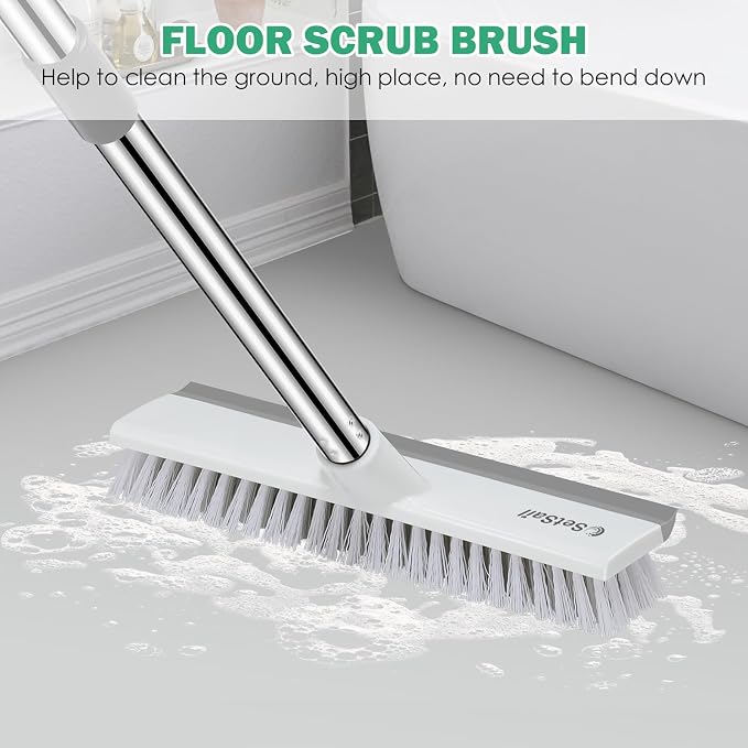 SetSail 12-in Wide Floor Scrub Brush - Image 6
