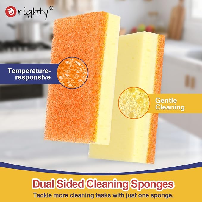 Orighty Dish Sponges, Temperature-Responsive Kitchen Sponges 6 Pack | - Image 2