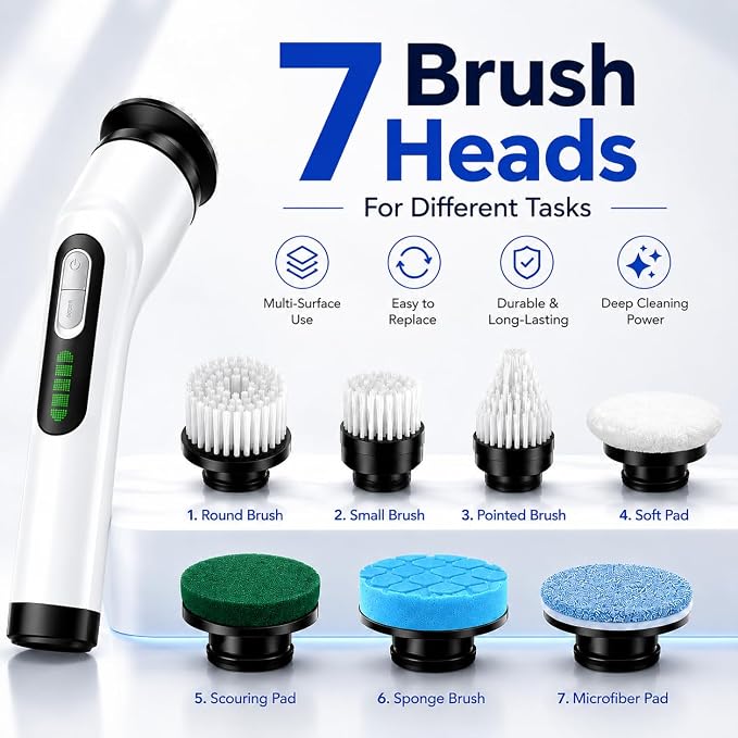 Highyes Electric Spin Scrubber for Bathroom - Image 4