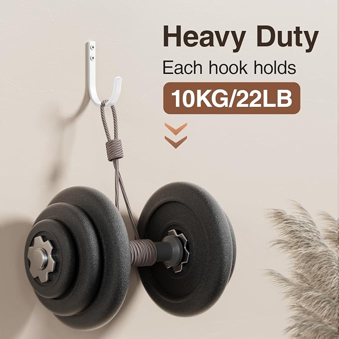 22LB Wall Hooks for Hanging Towel/Coat, for Outdoor, for Backpack - Image 2
