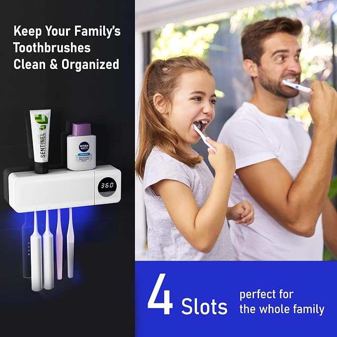 UV Toothbrush UV Light Cleaning Holder | Rechargeable Tooth Brush Smart Cleaner - Image 2