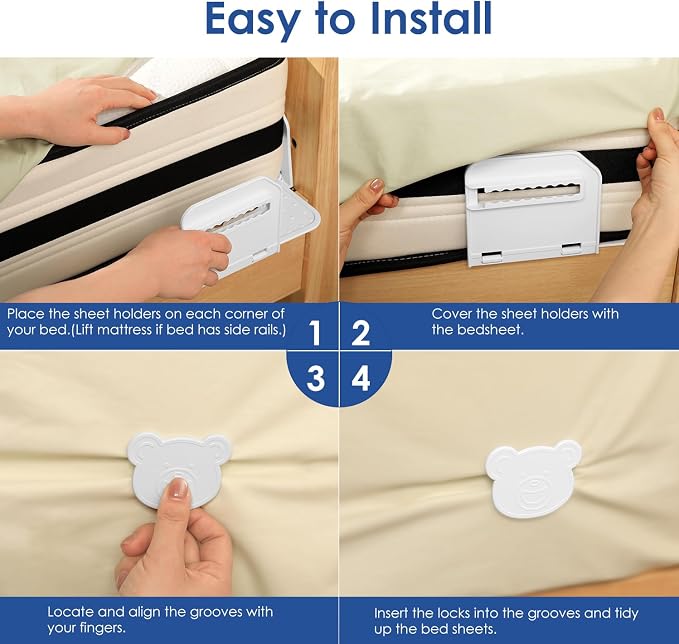 Patented Bed Sheet Holders ABS Lock System - Image 5