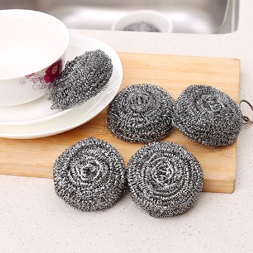 KTOJOY 6 Pack Stainless Steel Wool Scrubber, Scouring Pads - Image 6