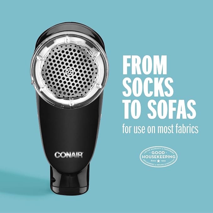 Conair Fabric Shaver and Lint Remover, Rechargeable Portable Fabric Shaver - Image 2