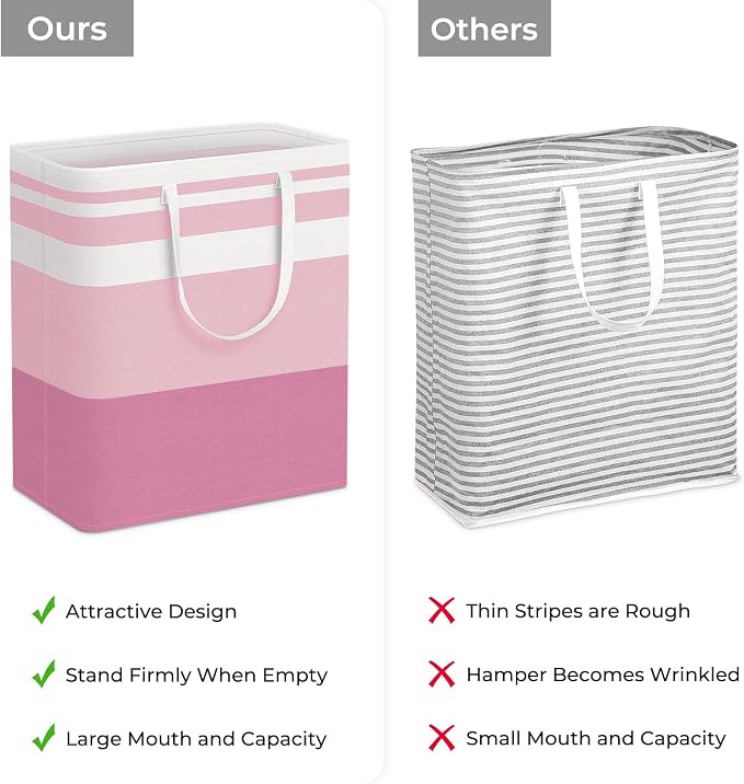 HomeHacks 2 Pack Laundry Baskets, Laundry Hampers Bags | Waterproof, - Image 3