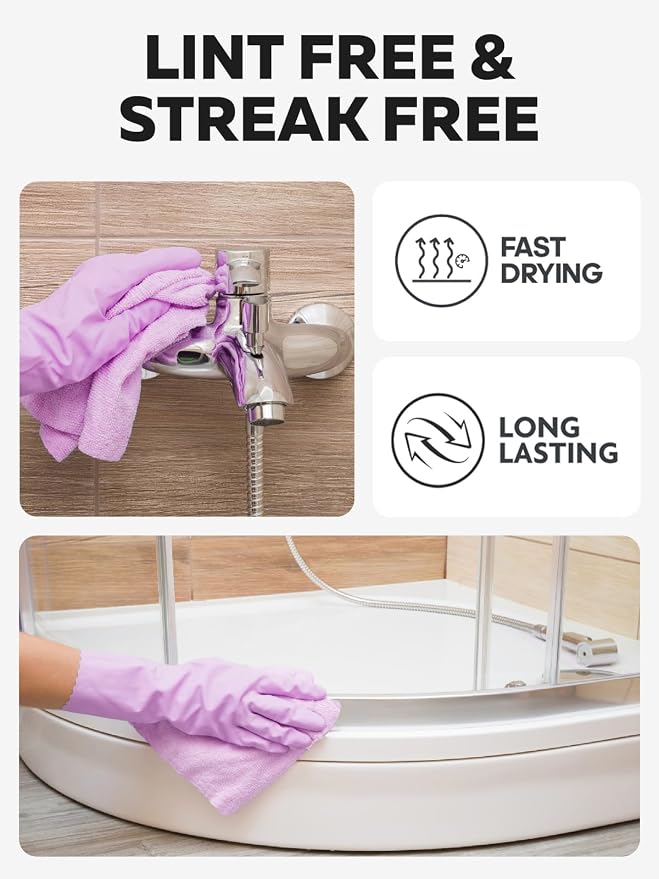 Fantasticlean Microfiber Cleaning Cloth Roll-75 Sheets, Tear-away Microfiber - Image 3