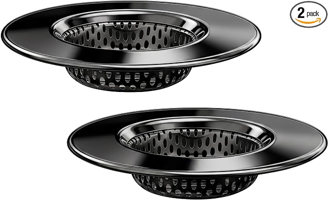 Seatery 1.75" Tub Drain Strainers, Bathtub Drain Hair Catchers, Stainless Steel by Seatery