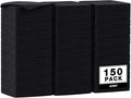 AIDEA Microfiber Cleaning Cloth Black 150PK, Cleaning Rags Shop Towel 12×12" | by AIDEAHOME