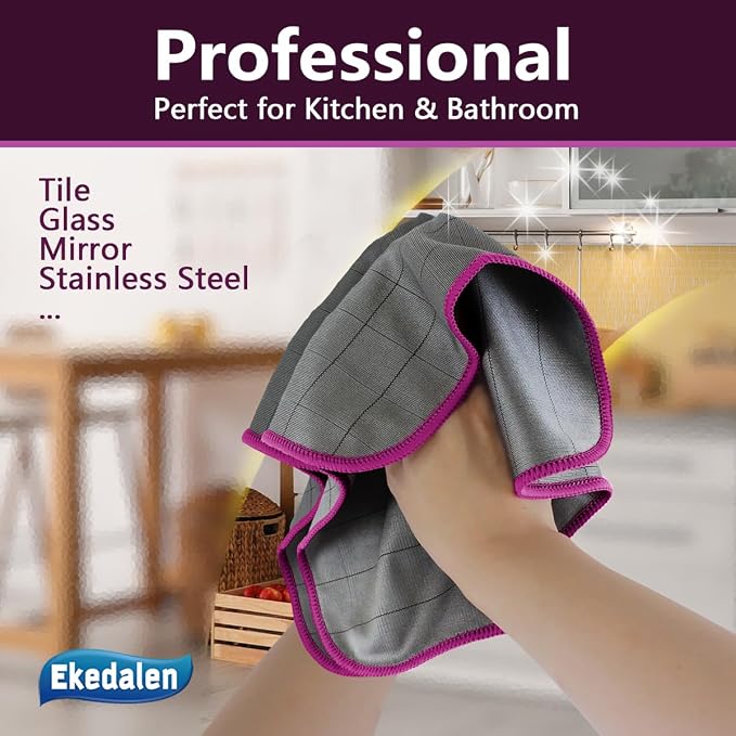 Ekedalen Microfiber Cleaning Cloth Lint Free Glass Polish - Image 4