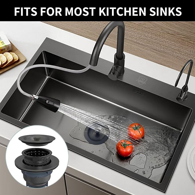 Sink Strainer Kitchen Sink Drain Assembly Kit 3-1/2 Inch - Image 5