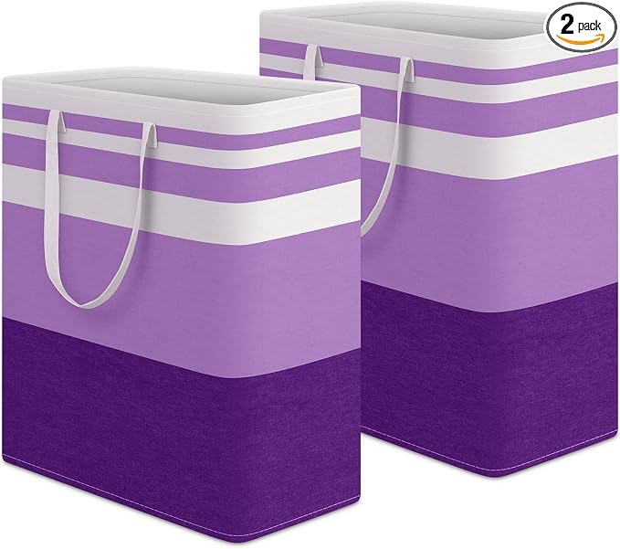 HomeHacks 2 Pack Laundry Baskets, Laundry Hampers Bags | Waterproof, by HomeHacks