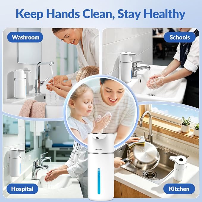 Automatic Liquid Soap Dispenser Touchless, 6-Level Adjustable, USB Rechargeable - Image 7