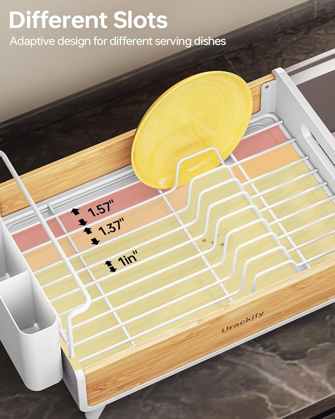 Urackify Bamoboo Dish Drying Rack - Image 7