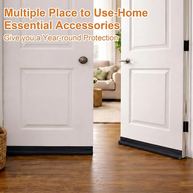 HomeProtect 2 Pack Door Draft Stopper Adjustable 36" 34" 32" 30" Door Sweep - Image 4
