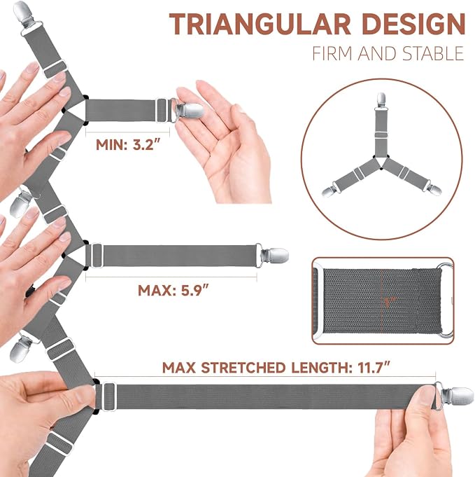 Bed Sheet Straps, Upgrade Fitted Bed Sheet Holders - Image 2
