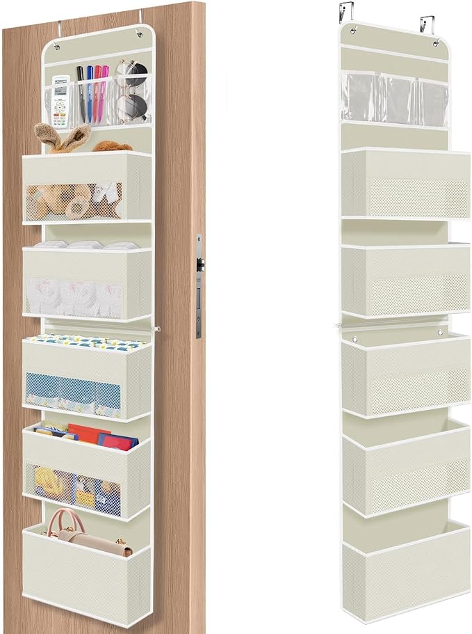 1Pack Over The Door Organizer Large Capacity Hanging Storage Room Organizer by SpaceHacks