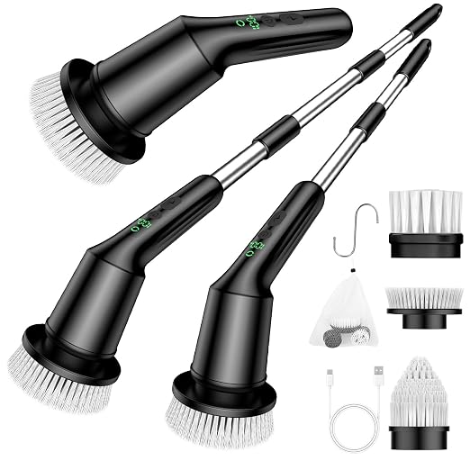 Electric Spin Scrubber for Bathroom, Shower Scrubber by CTMAST