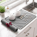 Kitsure 2 Pack Silicone Dish Drying Mat by Kitsure