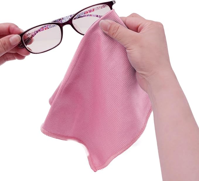 6Pcs Glass Cleaning Cloth for Window Eyeglass Mirrors Stainless Steel - Image 5