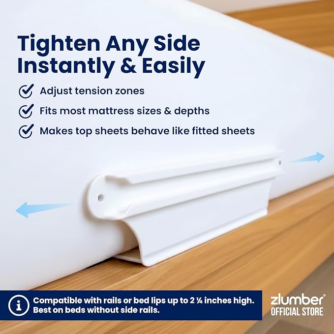 Zlumber Sidelock Bed Sheet Holder, Side Sheet Holder - Image 8
