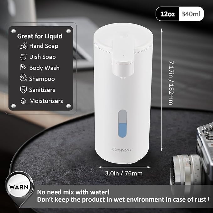 Automatic Soap Dispenser Touchless, 12oz/340ml, 3-Level Adjustable | Dish Soap - Image 4