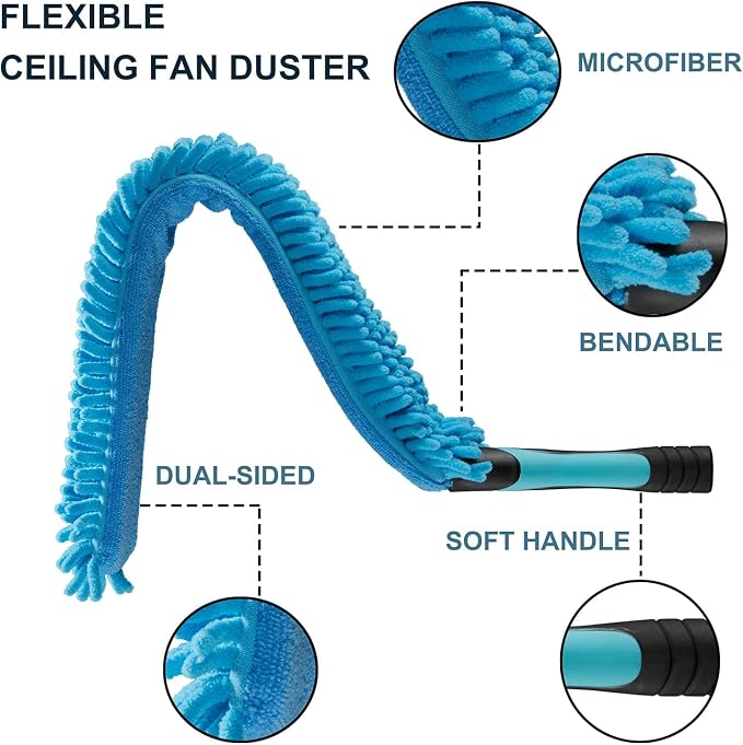 20 Foot High Ceiling Fan, Cobweb Duster - Image 8