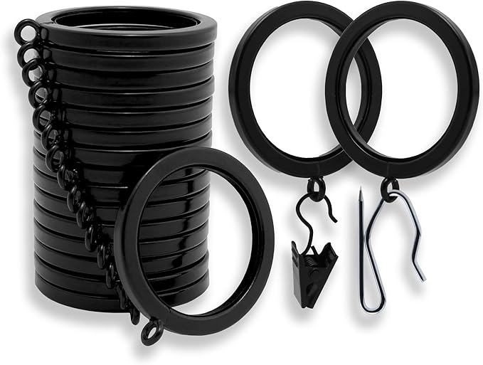 BlastHome® Luxury Curtain Rings – Premium Metal by BlastHome