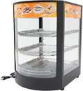 3-Tier Food Warmer, 800W Commercial Food Warmer Display Electric Heating Pizza Pastry Warmer Display Case 85-185℉ for Buffet Restaurant Countertop Catering Hot Box Warming Holding Cabinet