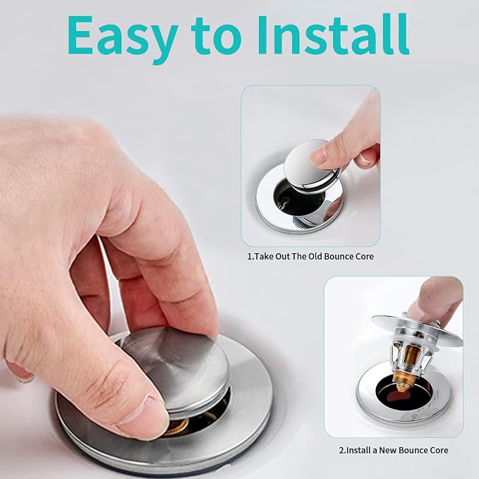 Sink Stopper, Bathroom Sink Drain Strainer - Image 7