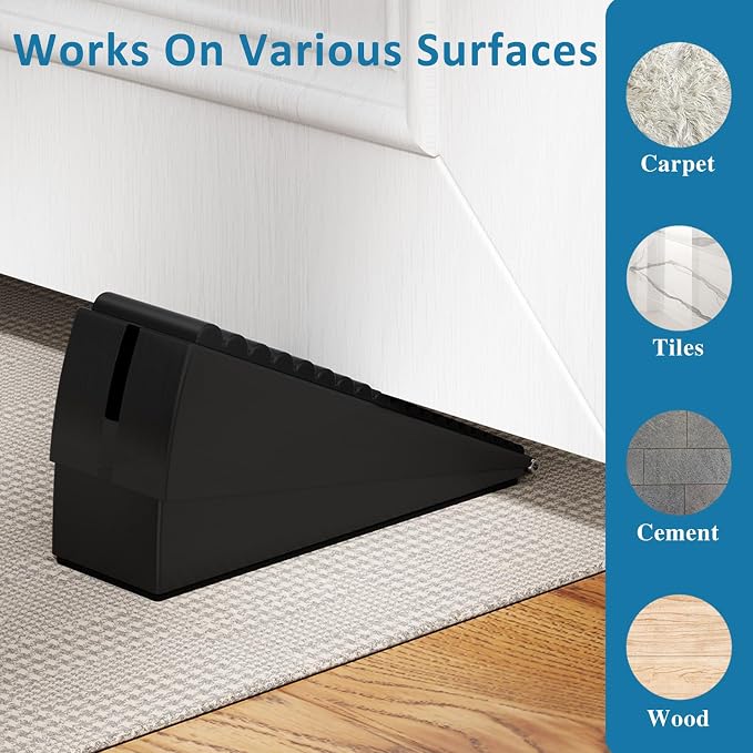 Optish Heavy Duty Door Stopper, Adjustable Spring Large Stopper, 3 Inches High - Image 5