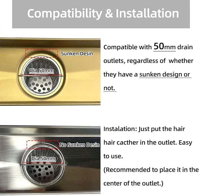 Shower Drain Strainer, Hair Catcher, Hair Basket, Debris Strainer - Image 2